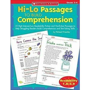 Hi-Lo Passages to Build Comprehension: Grades 3-4, Paperback - Michael Priestley imagine