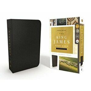 The King James Study Bible, Genuine Leather, Black, Full-Color Edition - Thomas Nelson imagine