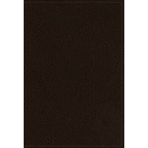 The NKJV, Open Bible, Imitation Leather, Brown, Indexed, Red Letter Edition, Comfort Print: Complete Reference System - Thomas Nelson imagine