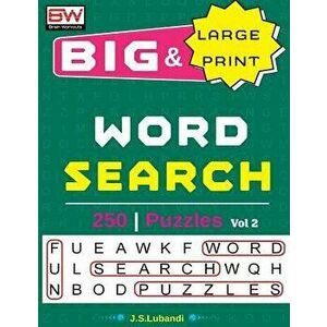 Big & Large Print Word Search Puzzles, Paperback - J. S. Lubandi imagine