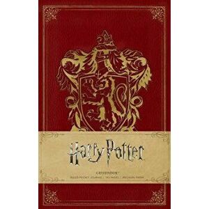 Harry Potter: Gryffindor Ruled Pocket Journal, Hardcover - Insight Editions imagine