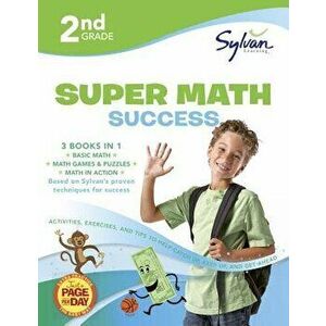 2nd Grade Jumbo Math Success Workbook: Activities, Exercises, and Tips to Help Catch Up, Keep Up, and Get Ahead, Paperback - Sylvan Learning imagine