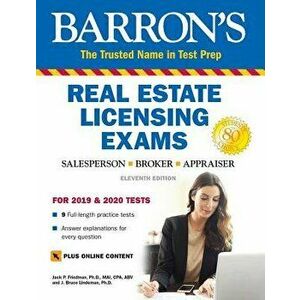 Barron's Real Estate Licensing Exams with Online Digital Flash Cards, Paperback - Jack P. Friedman imagine
