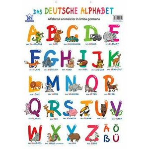 Plansa - Alfabetul animalelor in limba germana - *** imagine