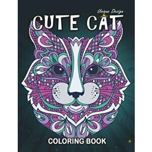 Cute Cat Coloring Book: Stress Relieving Design for Girls, Teen and Adults Coloring Book Easy to Color, Paperback - Origami Publishing imagine