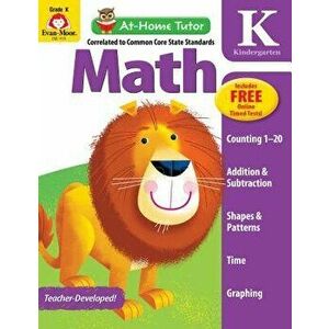 At Home Tutor Math, Grade K, Paperback - Evan-Moor Educational Publishers imagine