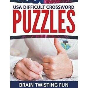 USA Difficult Crossword Puzzles: Brain Twisting Fun, Paperback - Speedy Publishing LLC imagine