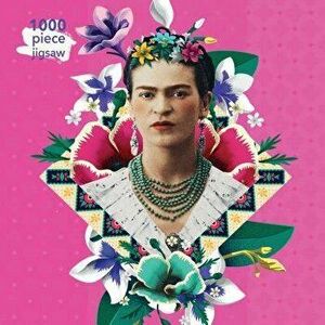 Adult Jigsaw Frida Kahlo Pink: 1000 Piece Jigsaw, Hardcover - Flame Tree Studio imagine