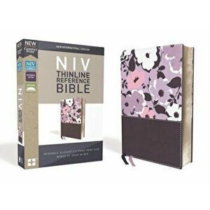 NIV, Thinline Reference Bible, Imitation Leather, Purple, Red Letter Edition, Comfort Print - Zondervan imagine