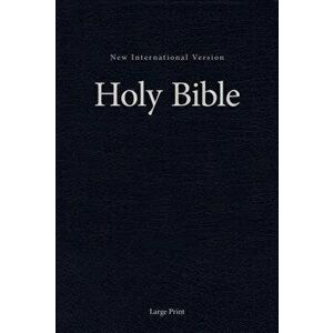 NIV, Single-Column Pew and Worship Bible, Large Print, Hardcover, Blue - Zondervan imagine