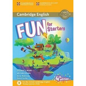 Fun for Starters Student's Book with Online Activities with Audio, Paperback - Anne Robinson imagine