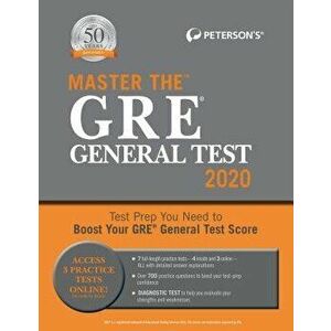 Master the GRE General Test 2020, Paperback - Peterson's imagine