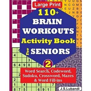 110+ BRAIN WORKOUTS Activity Book for SENIORS; Vol.2, Paperback - Jaja Books imagine