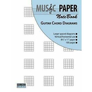 Music Paper Notebook - Guitar Chord Diagrams, Paperback - Ashkan Mashhour imagine