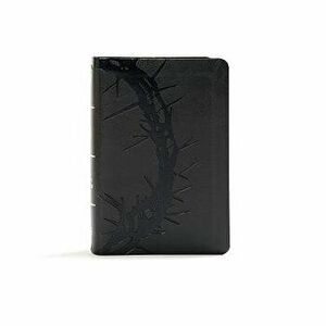 KJV Large Print Compact Reference Bible, Charcoal Leathertouch - Holman Bible Staff imagine