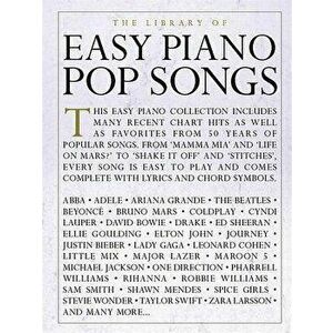 The Library of Easy Piano Pop Songs, Paperback - Hal Leonard Corp imagine
