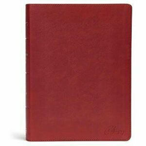 KJV Spurgeon Study Bible, Crimson Leathertouch - Csb Bibles by Holman imagine