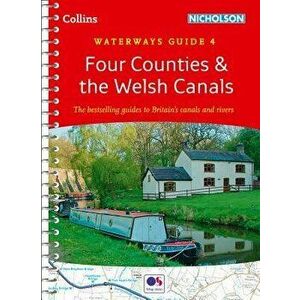 Four Counties & the Welsh Canals No. 4, Hardcover - Collins Maps imagine