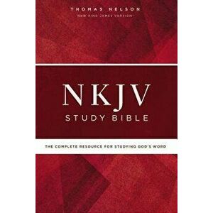 NKJV Study Bible, Hardcover, Red Letter Edition, Comfort Print: The Complete Resource for Studying God's Word - Thomas Nelson imagine