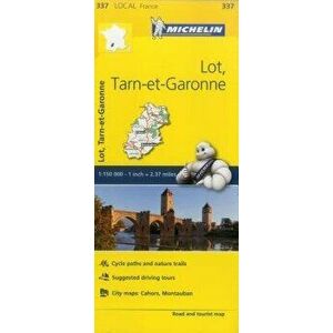 Michelin France: Lot, Tarn-Et-Garonne Map 337, Paperback - Michelin imagine