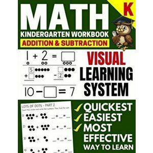 Math Kindergarten Workbook: Addition and Subtraction, Numbers 1-20, Activity Book with Questions, Puzzles, Tests with (Grade K Math Workbook), Paperba imagine