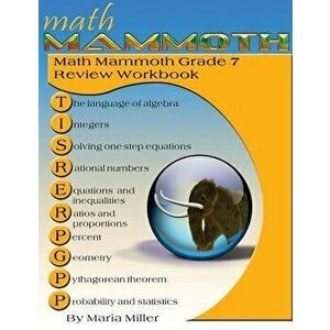 Math Mammoth Grade 7 Review Workbook, Paperback - Maria Miller imagine