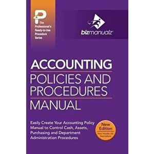 Accounting Policies and Procedures Manual, Hardcover - Inc Bizmanualz imagine