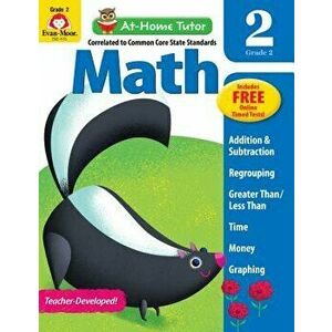At Home Tutor Math, Grade 2, Paperback - Evan-Moor Educational Publishers imagine
