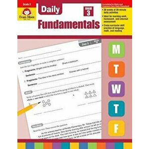 Daily Fundamentals, Grade 3, Paperback - Evan-Moor Educational Publihsers imagine