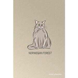Norwegian Forest 2020 Planner: Weekly + Monthly View - Purebred Cat Breeds - 6x9 in - 2020 Calendar Organizer with Bonus Dotted Grid Pages + Inspirat, imagine