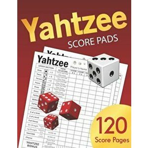 Yahtzee Score Pads: Large size 8.5 x 11 inches 120 Pages - Dice Board Game - YAHTZEE SCORE SHEETS - Yatzee Score Cards - Yahtzee score boo, Paperback imagine