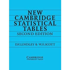 Statistical Tables, Paperback imagine