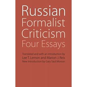 Russian Formalist Criticism. Four Essays, Second Edition, Paperback - *** imagine