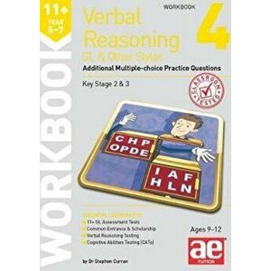 11+ Verbal Reasoning Year 5-7 GL & Other Styles Workbook 4. Additional Multiple-choice Practice Questions, Paperback - Stephen C. Curran imagine