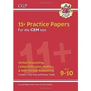 New 11+ CEM Practice Papers - Ages 9-10 (with Parents' Guide & Online Edition), Paperback - *** imagine