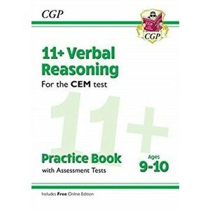 New 11+ CEM Verbal Reasoning Practice Book & Assessment Tests - Ages 9-10 (with Online Edition), Paperback - *** imagine