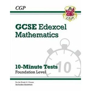 New Grade 9-1 GCSE Maths Edexcel 10-Minute Tests - Foundation (includes Answers), Paperback - *** imagine