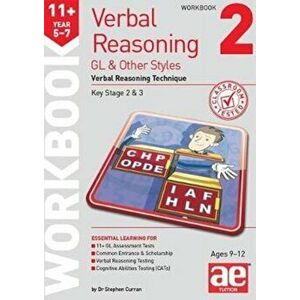 11+ Verbal Reasoning Year 5-7 GL & Other Styles Workbook 2. Verbal Reasoning Technique, Paperback - Stephen C. Curran imagine