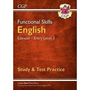 New Functional Skills Edexcel English Entry Level 3 - Study & Test Practice (with Online Edition), Paperback - CGP Books imagine