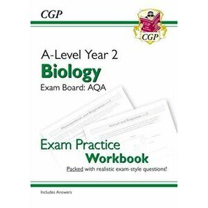 New A-Level Biology: AQA Year 2 Exam Practice Workbook - includes Answers, Paperback - *** imagine