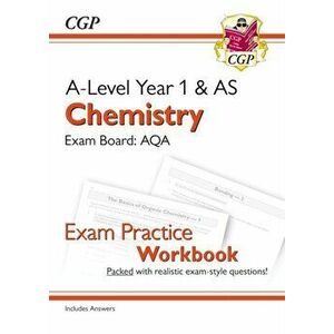 New A-Level Chemistry: AQA Year 1 & AS Exam Practice Workbook - includes Answers, Paperback - *** imagine