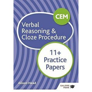 CEM 11+ Verbal Reasoning & Cloze Procedure Practice Papers, Paperback - Alison Head imagine
