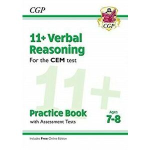 New 11+ CEM Verbal Reasoning Practice Book & Assessment Tests - Ages 7-8 (with Online Edition), Paperback - *** imagine