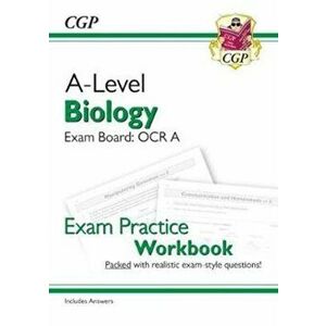 New A-Level Biology: OCR A Year 1 & 2 Exam Practice Workbook - includes Answers, Paperback - CGP Books imagine