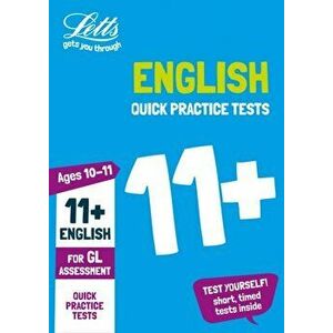 11+ English Quick Practice Tests Age 10-11 for the GL Assessment tests, Paperback - *** imagine