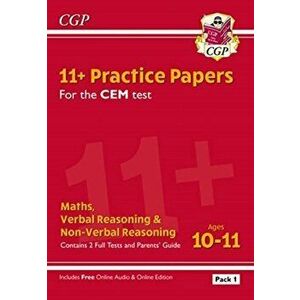 New 11+ CEM Practice Papers: Ages 10-11 - Pack 1 (with Parents' Guide & Online Edition), Paperback - *** imagine