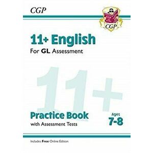 New 11+ GL English Practice Book & Assessment Tests - Ages 7-8 (with Online Edition), Paperback - CGP Books imagine