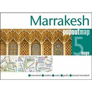Marrakesh PopOut Map. Handy pocket size pop up city map of Marrakesh, Sheet Map - *** imagine
