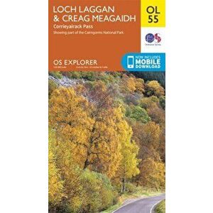 Loch Laggan & Creag Meagaidh, Corrieyairack Pass, Sheet Map - *** imagine