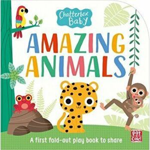 Chatterbox Baby: Amazing Animals. Fold-out tummy time book, Board book - *** imagine